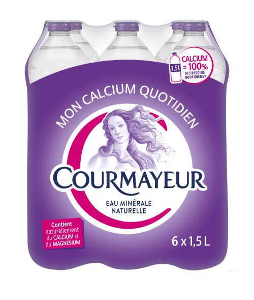 6X1.5L EAU MINERALE COURMAYEUR
