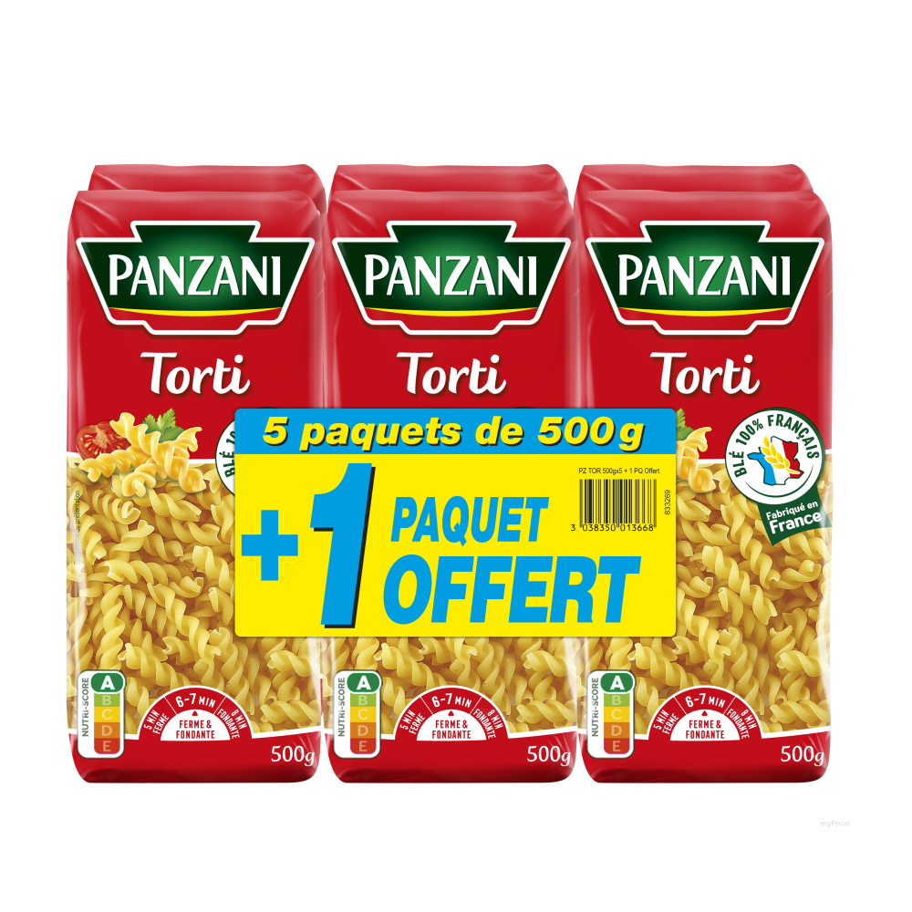 5X500G+1OFF TORTI PANZANI
