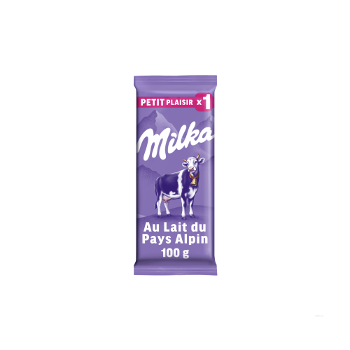 100G CHOCOLAT LAIT MILKA      