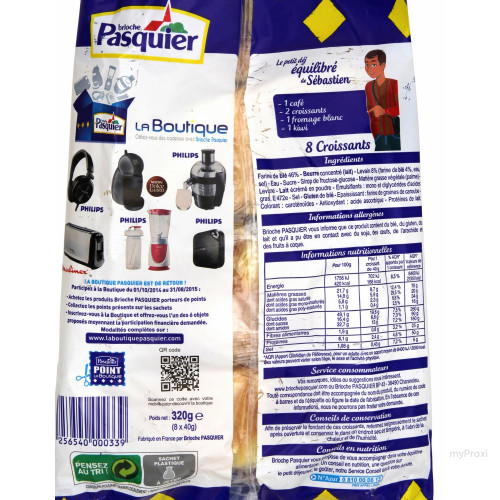 320G CROISSANTS X8 PASQUIER