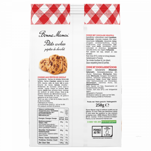 250G PT COOKIE PEPITE CHOCO BM