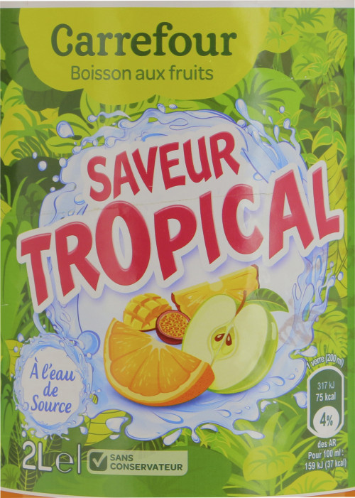 2L PET TROPIC GOURMANDE CRF CL