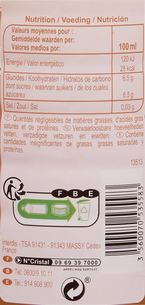 4X2L LOT BOISSON AUX FRUITS