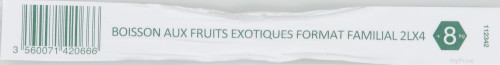 4X2L LOT BOISSON AUX FRUITS