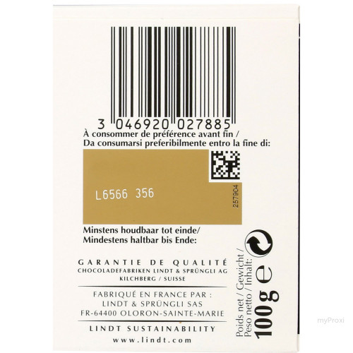 100G EXCEL.NR FLR DE SEL LINDT