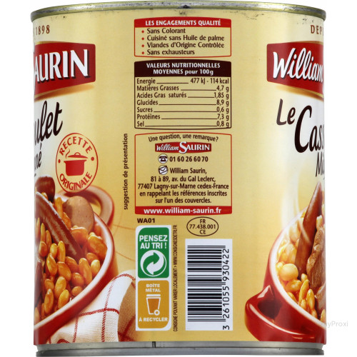 840G CASSOULET WILLIAM SAURIN